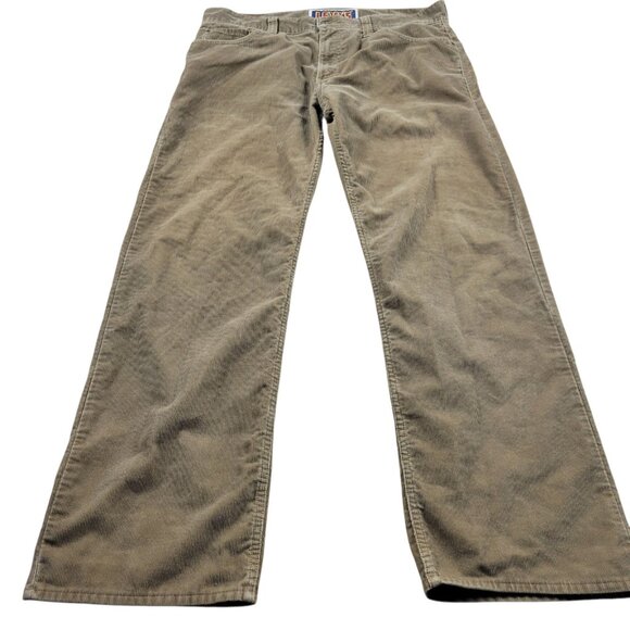 Levi's 549 Corduroy Pants Mens 38x32 Brown Low Loose Sraight Retro - Picture 1 of 7